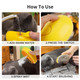 Pet Brush Steamer Comb For Cats And Dogs Multifunctional 3 In 1 Usb Rechargeable Massage Hair Cleaning Grooming Steam Brush, Yellow