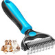 Deshedder Brush For Dogs, Undercoat Rake For Dogs, Double Sided Shedding For Dogs And Cats, Cat Brush, Furever Brush For Dogs For Matted Hair/Fur, Blue