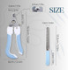 Pet Nail Clippers And Trimmers: Ensuring Safety With Guard, Includes Nail File And Sharp Blade - Ideal Grooming Tool For Cats And Dogs - Dog Nail Clippers, Cat Nail Trimmer, White & Blue