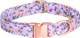 Coolfiy Dog Collar, Cute Flower Floral Patterns Pet Collars For Girl Female Boy Small Medium Large Dogs, Strong Rose Gold Metal Buckle, Soft Cotton Adjustable Puppy Dog Collar Coolfiy Dog Collar, Cute Flower Floral Patterns Pet Collars For Girl Female Boy Small Medium Large Dogs, Strong Rose Gold Metal Buckle, Soft Cotton Adjustable Puppy Dog Collar
