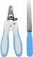 Dog & Cat Pets Nail Clippers And Trimmers Suitable For Medium To Large Dogs, Cats, Rabbits And Guinea Pigs - Safety Lock/Protective Guard To Avoid Overcutting (Blue)