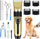 Gufamily Dog Clippers Low Noise Dog Shaver Cordless Cat Trimmer Quiet Dog Grooming Clippers Professional Pet Hair Grooming Kit With Pet Nail Clipper For Dogs Cats