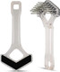 Mini-Rake V-Shaped With Double-Row Rotating Teeth (Crystal With Blacktop)