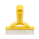 The Untangler Rakes For Grooming And Shedding -Silky Smooth Rotating Teeth To Easily Collect Loose Hair (Yellow, Extra-Long)