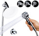3 Mode Dog Shower Attachment, High Pressure Handheld Sprayer With On/Off Switch, G1/2 Metal Shower Diverter, 100 Inches Stainless Steel Hose, No Drill Hook, For Indoor Pet Bathing And Washing