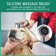 3 Mode Dog Shower Attachment, High Pressure Handheld Sprayer With On/Off Switch, G1/2 Metal Shower Diverter, 100 Inches Stainless Steel Hose, No Drill Hook, For Indoor Pet Bathing And Washing
