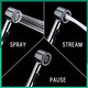 3 Mode Dog Shower Attachment, High Pressure Handheld Sprayer With On/Off Switch, G1/2 Metal Shower Diverter, 100 Inches Stainless Steel Hose, No Drill Hook, For Indoor Pet Bathing And Washing