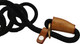 I Dog Training Slip Leash Lead I Strong & Soft 3/8 X 5 Ft Braided Durable Rope With Natural Leather Trims I No Pull Walking Tracking Leash For Large Medium & Small Dogs I Hand Crafted