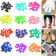 120Pcs (12 Colors) Dog Nail Caps Dog Nail Covers With Adhesives And Applicators M