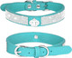 Haoyueer Haoyueer Rhinestone Dog Collar, Cute Dazzling Sparkling Soft Suede Leather Dog Cat Rhinestone Collar Crystal Diamond Pet Dog Puppy Collar (Xs, Blue-4) Haoyueer Haoyueer Rhinestone Dog Collar, Cute Dazzling Sparkling Soft Suede Leather Dog Cat Rhinestone Collar Crystal Diamond Pet Dog Puppy Collar (Xs, Blue-4)
