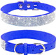 Haoyueer Rhinestone Dog Collar, Cute Dazzling Sparkling Soft Suede Leather Dog Cat Rhinestone Collar Crystal Diamond Pet Dog Puppy Collar (Xxs, Dark Blue) Haoyueer Rhinestone Dog Collar, Cute Dazzling Sparkling Soft Suede Leather Dog Cat Rhinestone Collar Crystal Diamond Pet Dog Puppy Collar (Xxs, Dark Blue)