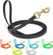 Viper Biothane K9 Working Dog Leash Waterproof Lead For Tracking Training Schutzhund Odor-Proof Long Line With Solid Brass Snap For Puppy Medium And Large Dogs 0.62 In Wide By 15 Ft Long Black