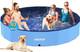 Vistop Jumbo Foldable Dog Pool, Hard Plastic Shell Portable Swimming Pool For Dogs Cats And Kids Pet Puppy Bathing Tub Collapsible Kiddie Pool (97Inch.D X 15.7Inch.H, Blue) Vistop Jumbo Foldable Dog Pool, Hard Plastic Shell Portable Swimming Pool For Dogs Cats And Kids Pet Puppy Bathing Tub Collapsible Kiddie Pool (97Inch.D X 15.7Inch.H, Blue)