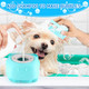Dog Bath Brush With Gloves, Cat Bathing Gloves, Silicone Dog Washing Gloves With High-Density Teeth, Dog Bath Supplies Christmas S For Long Short Haired Dogs And Cats Blue