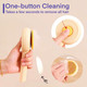 2 Pcs Cat Grooming Brushes, Pet Hair Cleaner Brush, Pet Massage Brushes For Cats Dogs With Self-Cleaning Button, Pet Shedding Brush For Removing Tangles Loose Fur