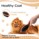 Double-Sided Pet Slicker Brush For Dogs And Cats - Professional Grooming Comb With Pins And Bristles - Ideal For Long And Short Hair - Shedding And Tangle Removal - Durable And Gentle Brush