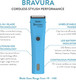 Wahl Professional Animal Bravura Lithium Ion Clipper - Pet, Dog, Cat, And Horse Corded/Cordless Clipper Kit, Turquoise (41870-0438) Wahl Professional Animal Bravura Lithium Ion Clipper - Pet, Dog, Cat, And Horse Corded/Cordless Clipper Kit, Turquoise (41870-0438)