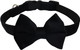 Dog Collar With Bowtie Soft Velvet Material With Quick Release Buckle For Small Dogs (Black, S)