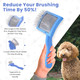 Slicker Brush For Dogs, Dog Grooming Supplies - Best Doodle & Poodle Brush For Long Haired Dogs - Goldendoodle Long Pin Dentangler Brush For Dematting (Small Curved)