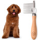 Dog Dematting Brush & Rake, Detangler Brush For Dogs, Comb Tool For Grooming, Best For Doodles, Poodles, Goldendoodles, Cats & Other Pets, Matted Fur Removal On Undercoat [We Love Doodles]