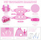Dog Grooming Hammock - Double-Layer Fabric Dog Grooming Sling, Pet Grooming Hammock, Dog Hanger For Nail Trimming With Nail Clippers/Nail Trimmers(Pink, X-Small)