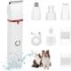 Electric Dog Paw Trimmer Dog Grooming Kit, 4 In 1 Paw Trimmer For Small Dogs Cats Grooming Quiet, Rechargeable And Plug-And-Play Paw Trimmer For Dogs Grooming Hair, Paws, Eyes, Ears, Face