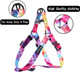 Tie Dye No Pull Dog Harness And Leash Set For Small Medium Large Dogs, Rainbow Dog Harness
