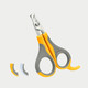 Wepet Pet Nail Clippers (No. 07-2), Professional Claw Trimmer, Scissor For Cats, Puppies, Kittens, Hamsters, Rabbits And Small Animals, Sharp, Safe, Small, Grey/Yellow