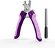 Wepet Dog Nail Clippers(U10.1), Dog Nail Trimmer Large Breed With Quick Sensor, Razor Sharp Blade Professional Pet Nail Clipper With Safety Guard And Nail File, Purple