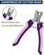 Wepet Dog Nail Clippers(U10.1), Dog Nail Trimmer Large Breed With Quick Sensor, Razor Sharp Blade Professional Pet Nail Clipper With Safety Guard And Nail File, Purple