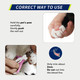 Wepet Pet Nail Clippers(U07.1), Professional Claw Trimmer, Bended Scissor Special For Cats, Kittens, Dogs, Puppies, Small Animals, White/Thulian Pink