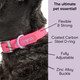 Wild One, Limited Edition, Designer Collection, Pink Dog Collar, Easy-Clean, All Weather Flex-Poly Strap With Metal, Durable, Dirt And Odor Resistant, Medium