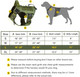 Wingoin Tactical Dog Harness For Large Dogs, Heavy Duty No Pull Dog Harness With Handle, Adjustable Reflective Military K9 German Shepherd Big Size Dog Vest For Training, Walking, Hiking, Green (L)