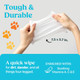 Travel (2-Pack) Dog & Cat Pet Wipes For Small/Medium Pets, Cleans Pet Paws, Ears, Fur, Butt, & Anal Gland - No-Rinse Solution, Gentle, Deodorizing, Hypoallergenic - Unscented 60 Ct