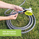 Outdoor Dog Wash Garden Hose Nozzle For Bathing And Quick Paw Rinses. Splash Shield Handle And Rubber Grooming Brush. Metal Connection. Swivels On Hose With Water Pressure Control.