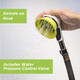 Indoor And Outdoor Dog Wash Kit For Shower And Garden Hose With Splash Shield And Rubber Scrubbing Attachment. Fast And Easy Dog Bathing And Cleaning. Pet Grooming For Long And Short Hair