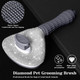 Full Diamonds Self Cleaning Slicker Brush For Dogs & Cats, Skin Friendly Grooming Cat Brush, Dog Brush For Shedding, Deshedding Brush, Hair Brush Rhinstones Brush For Haired Pets,Grey