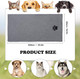 Dog Towel For Drying Dogs, Microfiber Dog Towel, Large Pet Bath Towel, Dry Pet Grooming Towel,Paw Print Cat Bath Towel, Quick Fast Drying Super Absorbent, Gray 39.4X19.7 Inch
