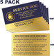 Service Dog In Training - Clip On Identification Patch Tag - Includes Five Service Dog Handout Cards - Clips Onto A Service Dog Vest, Harness, Collar, Leash Or Carrier