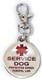 Service Dog Tag Double Sided Federal Protection With Medical Alert Symbol Includes Five Service Dog Law Cards Attaches To Collar Harness Vest Dog Service Tag