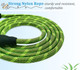 Rope Leash For Medium Dogs 6Ft, Heavy Duty Dog Walking Leash With Rotating Metal Clip, 1/3 Diam Nylon Pet Leash Green (1/3'' X 6 Ft, Green)