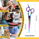 Straight Dog Grooming Scissors - Essential Dog Scissors For Grooming - Straight Scissor For Pet Grooming Kit - 7.5 Right Handed Sharp Stainless Steel Shear For Dog Hair Cutting And Grooming
