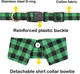 Cotton Dog Collar With Bowtie, Comfortable Adjustable Cute Lapel Design Dog Bow Tie Collar For Small Medium Large Boys And Girls Pets (M(12-17In), Green)