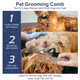 Dog Cat Combs For Grooming, Metal Cat Dog Comb For Removing Tangles And Knots, Professional Grooming Tool For Long Haired Dog Cat, Dog Comb Poodles Doodles