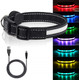 Light Up Dog Collar, Safety Led Dog Collars Rechargeable 7 Colors In One Lighted Dog Collar Glow In The Dark Dog Walking Light, Neon Durable Nylon Adjustable Buckle For Small/Medium/Large Dogs, M Size Light Up Dog Collar, Safety Led Dog Collars Rechargeable 7 Colors In One Lighted Dog Collar Glow In The Dark Dog Walking Light, Neon Durable Nylon Adjustable Buckle For Small/Medium/Large Dogs, M Size