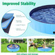 Yaheetech Foldable Dog Pool 63 X 12 Inches Collapsible Hard Plastic Pet Swimming Pool Portable Dog Bath Tub Puppy Cat Shower Pet Wading Pool For Outdoor/Indoor W/Pet Repair Patches, Blue