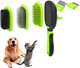 Pet Grooming Brush, Double Sided Detachable Shedding Dog Cat Brush, 5 In 1 Dog Grooming Brush For Shedding Long & Short Haired Dogs, Hair Removing, Bath&Massage, Reduce 95% Shedding Hair Pet Grooming Brush, Double Sided Detachable Shedding Dog Cat Brush, 5 In 1 Dog Grooming Brush For Shedding Long & Short Haired Dogs, Hair Removing, Bath&Massage, Reduce 95% Shedding Hair