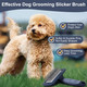 Large Firm Slicker Brush For Dogs Goldendoodles Poodles, Extra Long Pin Slicker Brush For Dog Pet Grooming Pins And Deshedding,Removes Long And Loose Hair,Undercoat,25Mm(1)