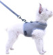 Small Dog Harness And Leash Set Small Pet Harness For Summer, Adjustable Soft Padded Dog Vest For Poodle,Pomeranian,Chihuahua,Minlature Pinscher Under 8Lbs, Solid Grey Mesh Fabric