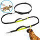 Dog Running Waist Harness With Leashes Handless Dog Leash With Adjustable Belt, Double Bungee Design - Perfect For Running, Jogging, Walking